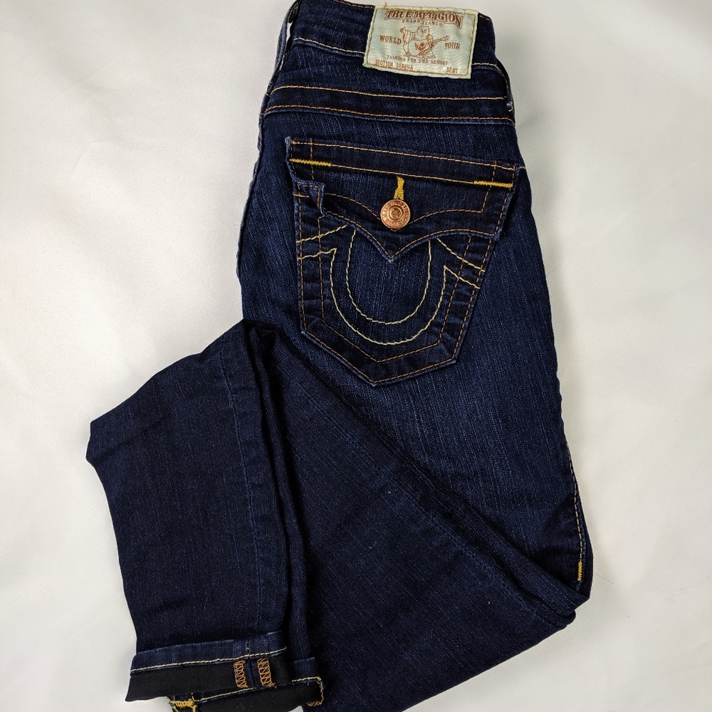 True Religion Dark Blue Skinny Jeans